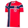 Camiseta de fútbol Noruega Odegaard 10 Niño 1ª equipación Copa Mundial 2026