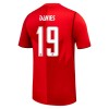 Camiseta de fútbol Canadá Davies 19 1ª equipación Copa Mundial 2026 Camiseta de fútbol Canadá Davies 19 1ª equipación Copa Mundial 2026