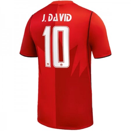Camiseta de fútbol Canadá J. David 10 1ª equipación Copa Mundial 2026