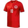 Camiseta de fútbol Canadá J. David 10 1ª equipación Copa Mundial 2026