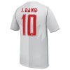 Camiseta de fútbol Canadá J. David 10 3ª equipación Copa Mundial 2026