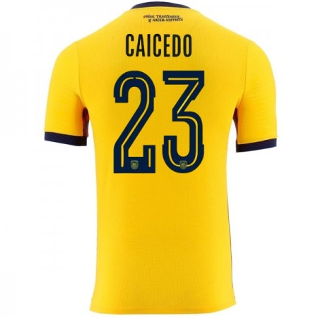 Camiseta de fútbol Ecuador Caicedo 23 1ª equipación Copa Mundial 2026