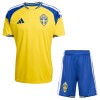 Camiseta de fútbol Suecia Niño 1ª equipación Copa Mundial 2026 Camiseta de fútbol Suecia Niño 1ª equipación Copa Mundial 2026