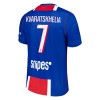 Camiseta de fútbol Paris Saint Germain Kvaratskhelia 7 Niño 1ª equipación 2026-27