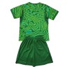 Camiseta de fútbol Brasil Portero Niño 1ª equipación Copa Mundial 2026 Verde