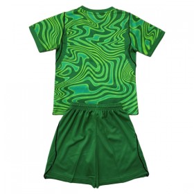 Camiseta de fútbol Brasil Portero Niño 1ª equipación Copa Mundial 2026 Verde
