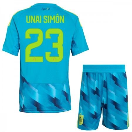 Camiseta de fútbol España Unai Simon 23 Portero Niño Copa Mundial 2026 Camiseta de fútbol España Unai Simon 23 Portero Niño Copa Mundial 2026