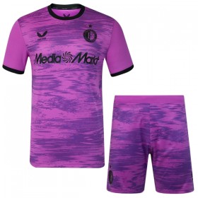 Camiseta de fútbol Feyenoord Rotterdam Portero Niño 2026-27 Violeta