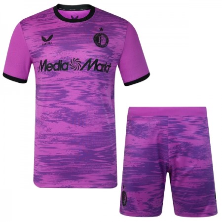 Camiseta de fútbol Feyenoord Rotterdam Portero Niño 2026-27 Violeta Camiseta de fútbol Feyenoord Rotterdam Portero Niño 2026-27 Violeta
