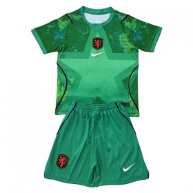 Camiseta de fútbol Países Bajos Portero Niño 2ª equipación Copa Mundial 2026