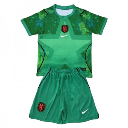 Camiseta de fútbol Países Bajos Portero Niño 2ª equipación Copa Mundial 2026 Camiseta de fútbol Países Bajos Portero Niño 2ª equipación Copa Mundial 2026