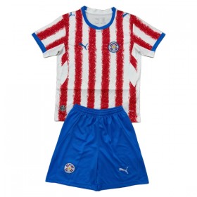 Camiseta de fútbol Paraguay Niño 1ª equipación Copa Mundial 2026