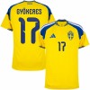 Camiseta de fútbol Suecia Gyokeres 17 1ª equipación Copa Mundial 2026