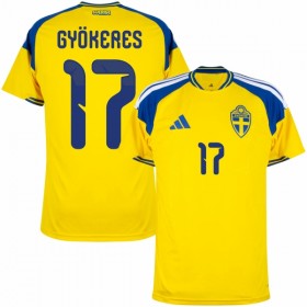 Camiseta de fútbol Suecia Gyokeres 17 1ª equipación Copa Mundial 2026