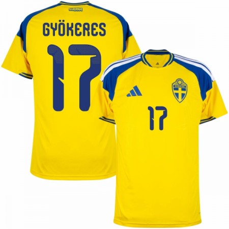 Camiseta de fútbol Suecia Gyokeres 17 1ª equipación Copa Mundial 2026