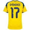 Camiseta de fútbol Suecia Gyokeres 17 1ª equipación Copa Mundial 2026