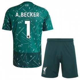 Camiseta de fútbol Liverpool A. Becker 1 Portero Niño 1ª equipación 2026-27 Verde