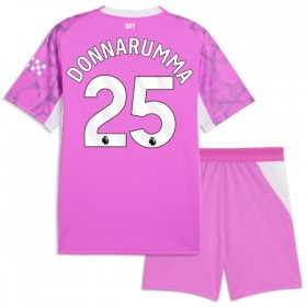Camiseta de fútbol Manchester City Donnarumma 25 Portero Niño 2ª equipación 2026-27 Rosa