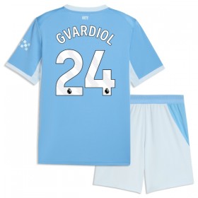 Camiseta de fútbol Manchester City Gvardiol 24 Niño 1ª equipación 2026-27