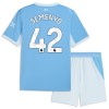 Camiseta de fútbol Manchester City Semenyo 42 Niño 1ª equipación 2026-27