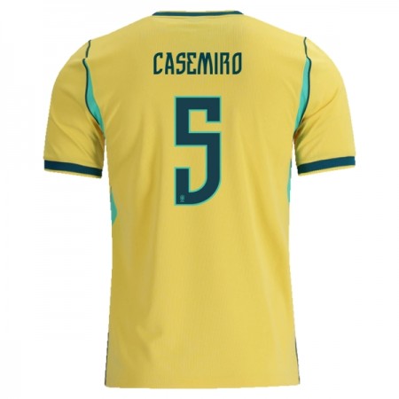 Camiseta de fútbol Brasil Casemiro 5 1ª equipación Copa Mundial 2026 Camiseta de fútbol Brasil Casemiro 5 1ª equipación Copa Mundial 2026