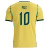 Camiseta de fútbol Brasil Pele 10 Niño 1ª equipación Copa Mundial 2026