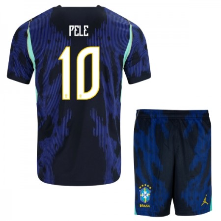 Camiseta de fútbol Brasil Pele 10 Niño 2ª equipación Copa Mundial 2026 Camiseta de fútbol Brasil Pele 10 Niño 2ª equipación Copa Mundial 2026