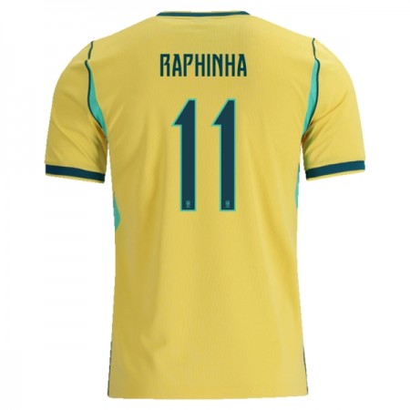 Camiseta de fútbol Brasil Raphinha 11 1ª equipación Copa Mundial 2026 Camiseta de fútbol Brasil Raphinha 11 1ª equipación Copa Mundial 2026
