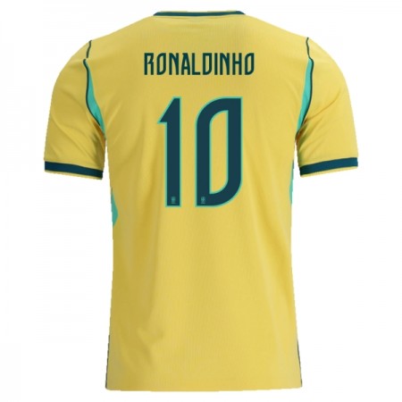 Camiseta de fútbol Brasil Ronaldinho 10 1ª equipación Copa Mundial 2026 Camiseta de fútbol Brasil Ronaldinho 10 1ª equipación Copa Mundial 2026