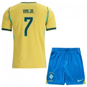 Camiseta de fútbol Brasil Vini JR. 7 Niño 1ª equipación Copa Mundial 2026