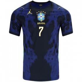 Camiseta de fútbol Brasil Vini JR. 7 Niño 2ª equipación Copa Mundial 2026