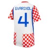 Camiseta de fútbol Croacia Gvardiol 4 Niño 1ª equipación Copa Mundial 2026