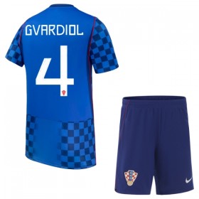Camiseta de fútbol Croacia Gvardiol 4 Niño 2ª equipación Copa Mundial 2026