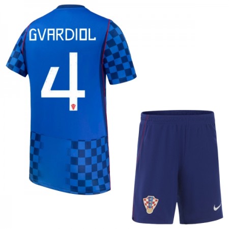 Camiseta de fútbol Croacia Gvardiol 4 Niño 2ª equipación Copa Mundial 2026 Camiseta de fútbol Croacia Gvardiol 4 Niño 2ª equipación Copa Mundial 2026