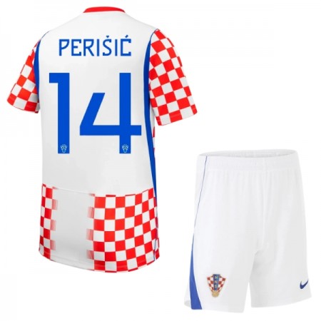 Camiseta de fútbol Croacia Perišić 14 Niño 1ª equipación Copa Mundial 2026