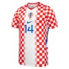 Camiseta de fútbol Croacia Perišić 14 Niño 1ª equipación Copa Mundial 2026