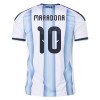 Camiseta de fútbol Argentina Maradona 10 Niño 1ª equipación Copa Mundial 2026