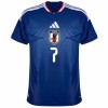 Camiseta de fútbol Japón Mitoma 7 1ª equipación Copa Mundial 2026