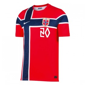 Camiseta de fútbol Noruega Nusa 20 Niño 1ª equipación Copa Mundial 2026