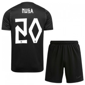 Camiseta de fútbol Noruega Nusa 20 Niño 2ª equipación Copa Mundial 2026