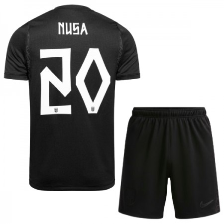 Camiseta de fútbol Noruega Nusa 20 Niño 2ª equipación Copa Mundial 2026 Camiseta de fútbol Noruega Nusa 20 Niño 2ª equipación Copa Mundial 2026