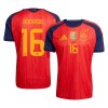 Camiseta de fútbol España 2 Stars Rodrigo 16 1ª equipación Copa Mundial 2026 Camiseta de fútbol España 2 Stars Rodrigo 16 1ª equipación Copa Mundial 2026