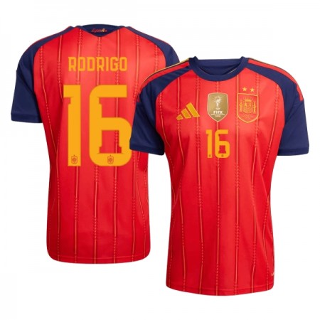 Camiseta de fútbol España 2 Stars Rodrigo 16 1ª equipación Copa Mundial 2026 Camiseta de fútbol España 2 Stars Rodrigo 16 1ª equipación Copa Mundial 2026