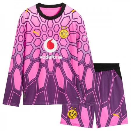 Camiseta de fútbol Borussia Dortmund Portero Niño 2ª equipación 2026-27 Rosa Manga Larga Camiseta de fútbol Borussia Dortmund Portero Niño 2ª equipación 2026-27 Rosa Manga Larga