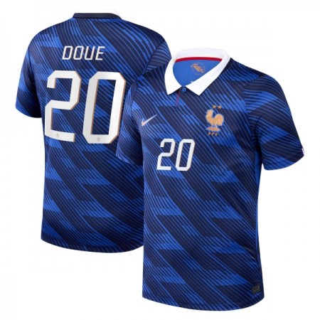 Camiseta de fútbol Francia Desire Doue 20 1ª equipación Copa Mundial 2026
