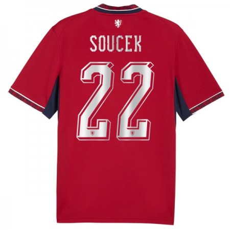 Camiseta de fútbol República Checa Soucek 22 1ª equipación Copa Mundial 2026