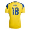Camiseta de fútbol Suecia Ayari 18 1ª equipación Copa Mundial 2026 Camiseta de fútbol Suecia Ayari 18 1ª equipación Copa Mundial 2026
