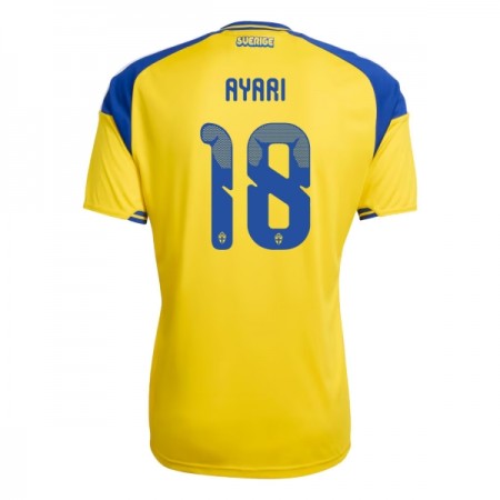 Camiseta de fútbol Suecia Ayari 18 1ª equipación Copa Mundial 2026 Camiseta de fútbol Suecia Ayari 18 1ª equipación Copa Mundial 2026