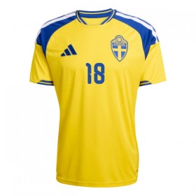Camiseta de fútbol Suecia Ayari 18 1ª equipación Copa Mundial 2026