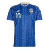 Camiseta de fútbol Suecia Gyokeres 17 2ª equipación Copa Mundial 2026